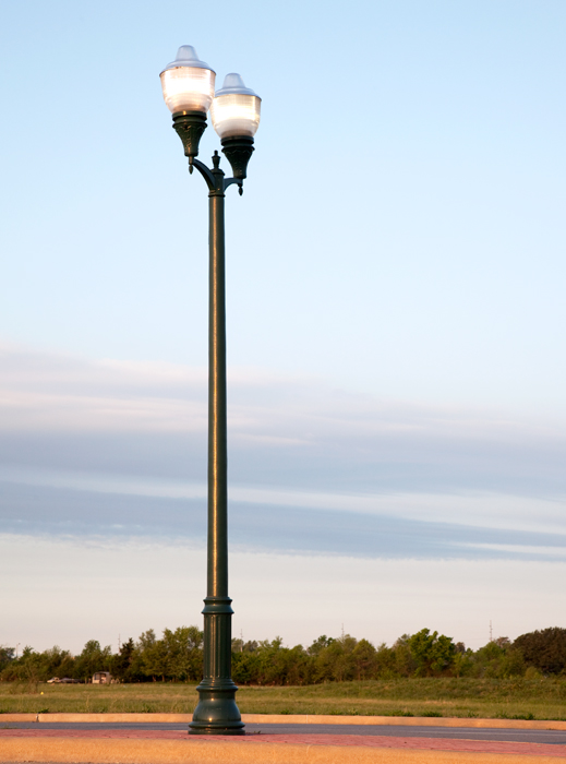 light on a pole