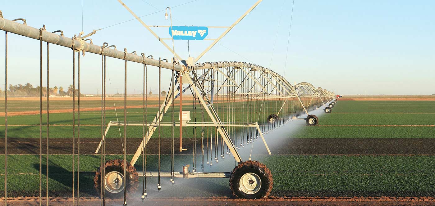 two wheel linear irrigation machine